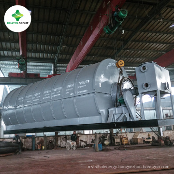 Newest technology !! Rubber tire recycling pyrolysis to crude oil plant